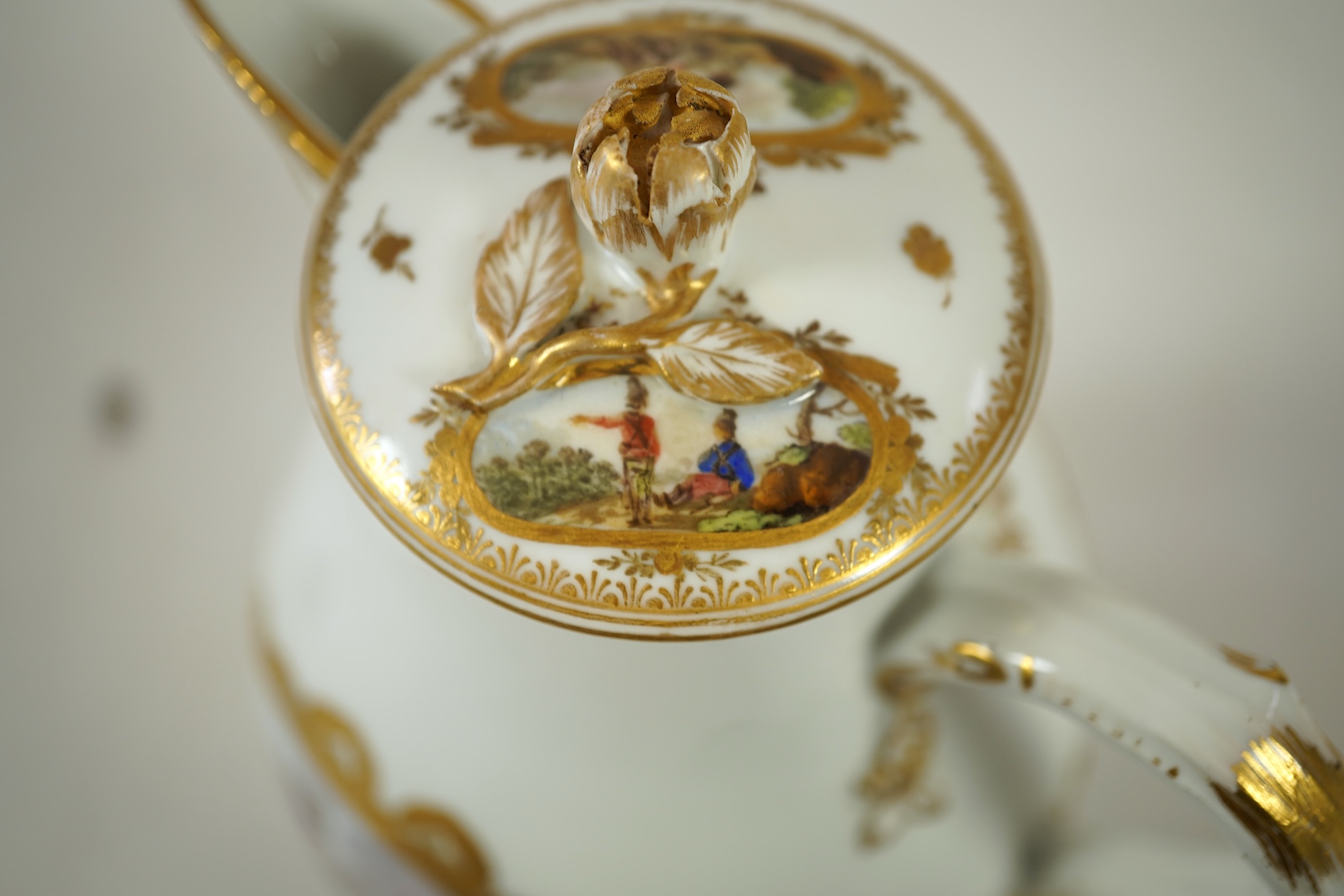 A Meissen covered jug, Marcolini period, c.1790